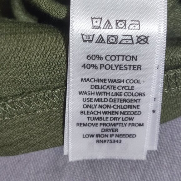 C&C California crew neck sweater men's size XL olive green long sleeve crew neck - Picture 5 of 7